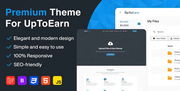Flaty - Premium Theme For UpToEarn