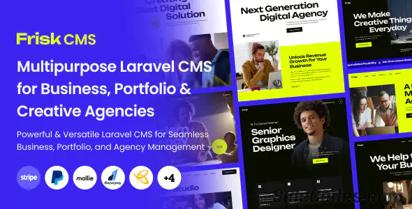 Frisk - Multipurpose Laravel CMS for Business, Portfolio & Creative Agencies