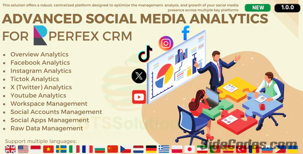 Advanced Social Media Analytics module for Perfex CRM