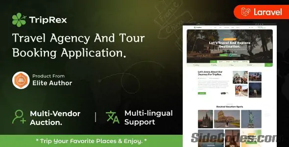 TripRex - Travel Agency and Tour Booking Laravel Script