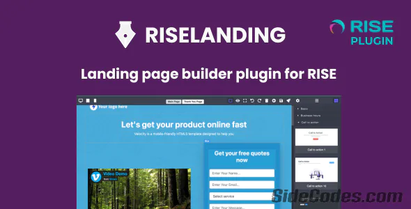 RiseLanding – LandingPage builder for RiseCRM