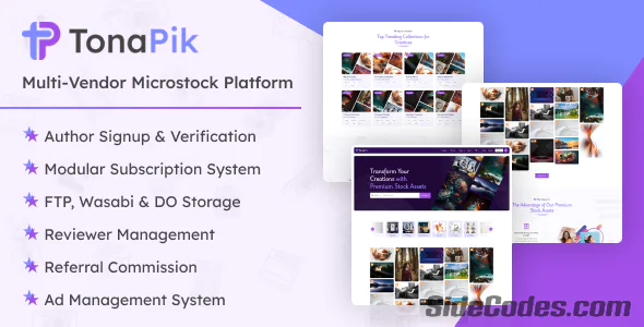 TonaPik - Multi Vendor Microstock Platform
