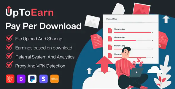 UpToEarn - Pay Per Download Platform (SAAS)
